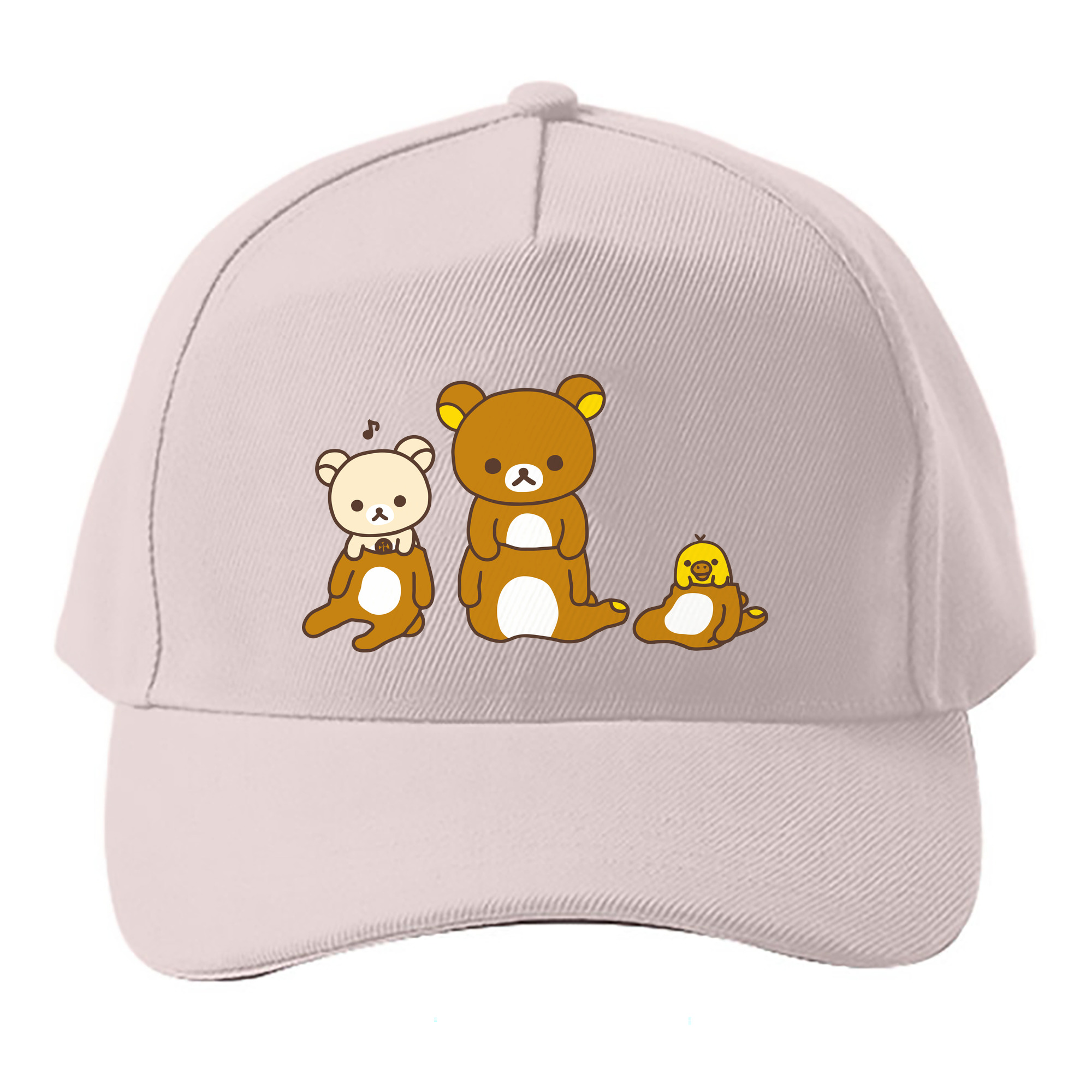（画像用） リラックマ リラックマ キイロイトリ Rilakkuma Korilakkuma Kiiroitori ベースボールキャップ 綿100％ 男女兼用 帽子 スポーツ